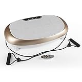 VITALmaxx Vibrationstrainer mit 99 Vibrationsstufen und 10 Programmen und LCD-Display | Ganzkörpertraining zu Hause, inklusive Expanderbänder
